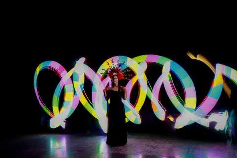 Light Painting 4K Wallpaper · abstract · 3840×2560