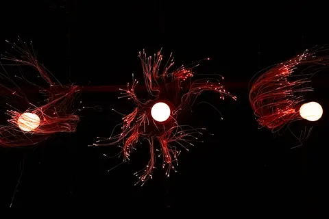 Glowing Particles 4K Wallpaper · abstract · 3840×2560