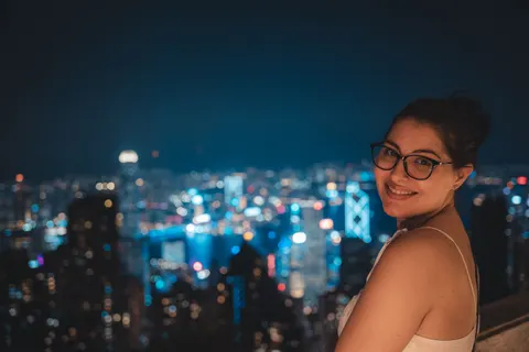 Tapeta Hongkong Nocą 4K · city · 3840×2560