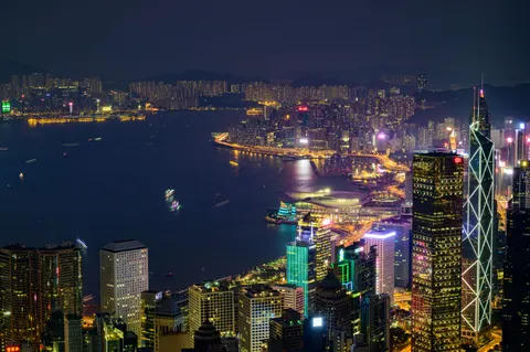 Hong Kong Night 4K Wallpaper · city · 3840×2555