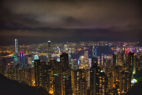 Hong Kong Night 4K Wallpaper · city · 3840×2560