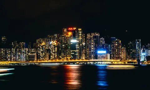 홍콩의 밤 4K 배경화면 · city · 3840×2313