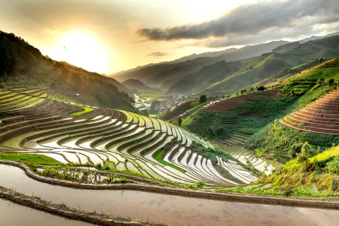 Rice Terraces 4K Wallpaper · nature · 3840×2560