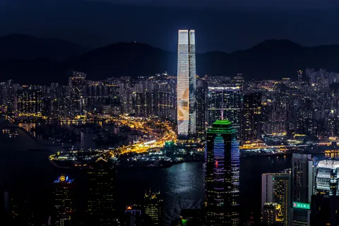 홍콩의 밤 4K 배경화면 · city · 3840×2560