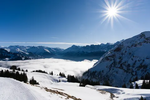 Above the Clouds 4K Wallpaper · mountains · 3840×2558