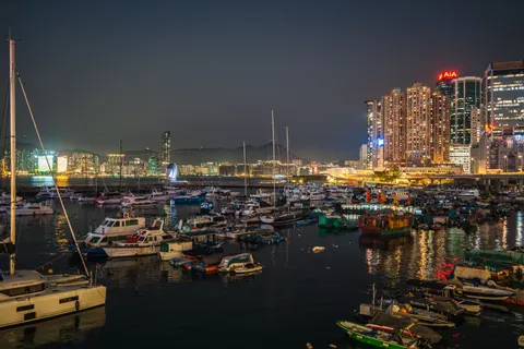 Fond d'écran Hong Kong de nuit 4K · city · 3840×2560