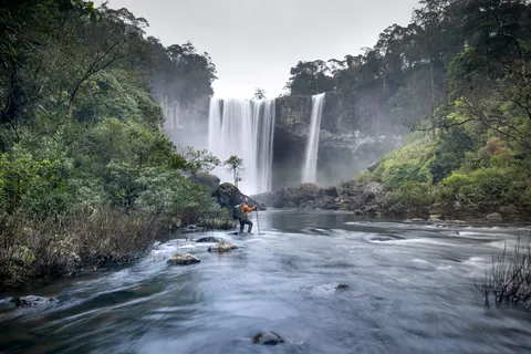 Jungle Waterfall 4K Wallpaper · waterfall · 3840×2560