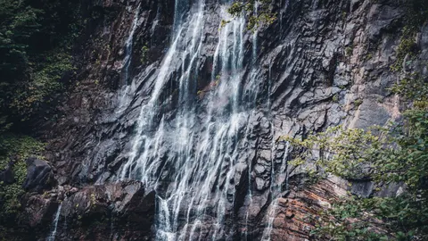 Cliff Waterfall 4K Wallpaper · waterfall · 3840×2160