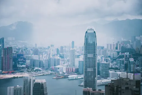 Tapeta Hongkong Nocą 4K · city · 3840×2560