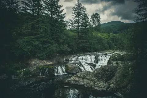 Forest Waterfall 4K Wallpaper · waterfall · 3840×2560