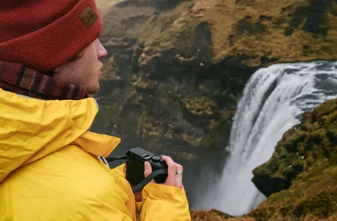 Iceland Falls 4K Wallpaper · waterfall · 3840×2528