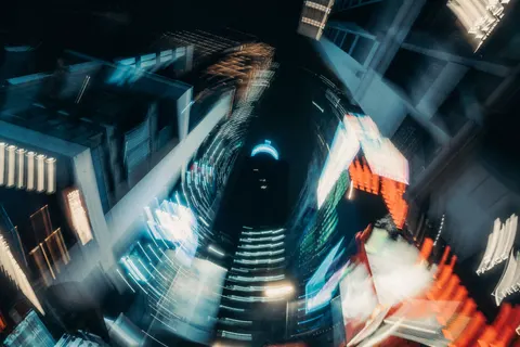Tapeta Hongkong Nocą 4K · city · 3840×2560