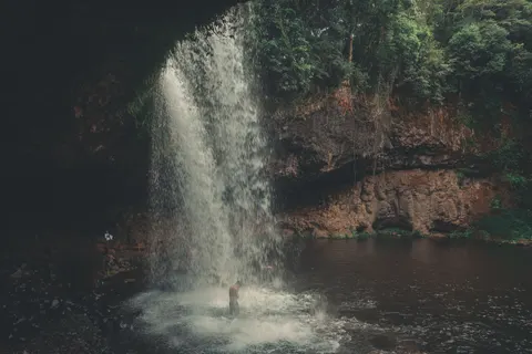 Tropical Falls 4K Wallpaper · tropical · 3840×2560