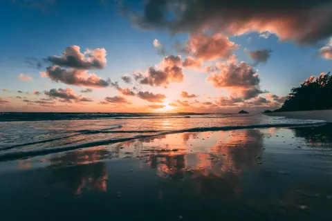 Tropical Sunset 4K Wallpaper · tropical · 3840×2561