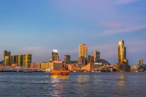 홍콩의 밤 4K 배경화면 · city · 3840×2560