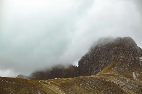 Dark Mountains 4K Wallpaper · dark · 3840×2560