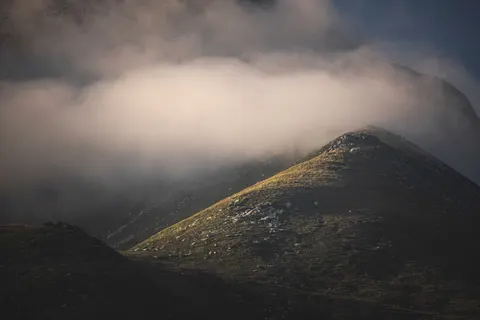 Dark Mountains 4K Wallpaper · dark · 3840×2560