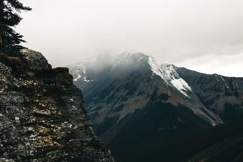 Dark Mountains 4K Wallpaper · dark · 3840×2561
