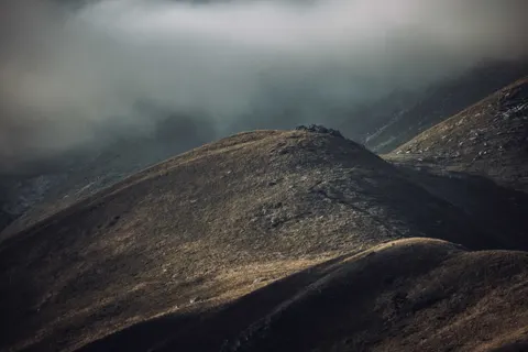Dark Mountains 4K Wallpaper · dark · 3840×2560
