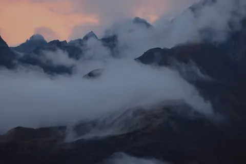 Dark Mountains 4K Wallpaper · dark · 3840×2561