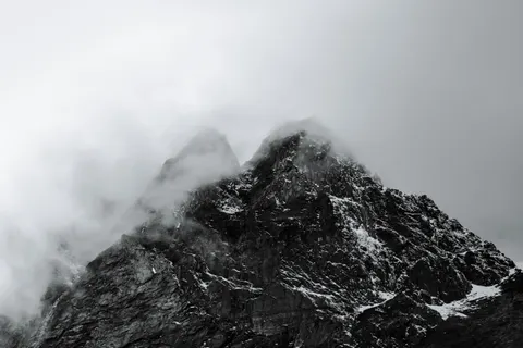 Dark Mountains 4K Wallpaper · dark · 3840×2560