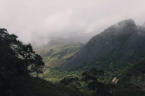 Dark Mountains 4K Wallpaper · dark · 3840×2560
