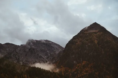 Dark Mountains 4K Wallpaper · dark · 3840×2560