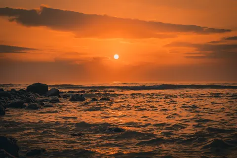 Tapeta Horyzont o zachodzie 4K · sunset · 3840×2560