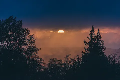 Sunset Silhouette 4K Wallpaper · sunset · 3840×2560