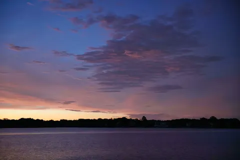 गुलाबी सूर्यास्त 4K वॉलपेपर · sunset · 3840×2561