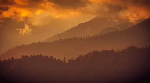 Sunset Mountains 4K Wallpaper · sunset · 3840×2135