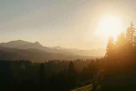 Sunset Mountains 4K Wallpaper · sunset · 3840×2560