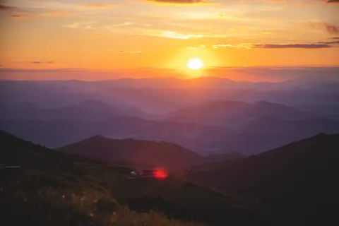 Sunset Mountains 4K Wallpaper · sunset · 3840×2560