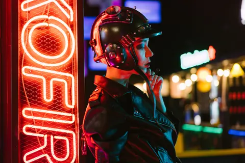 Neon City 4K Wallpaper · neon · 3840×2560