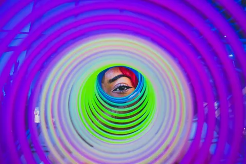 Neon Tunnel 4K Wallpaper · neon · 3840×2560