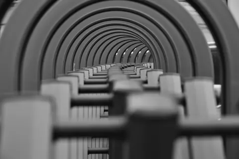 Neon Tunnel 4K Wallpaper · neon · 3840×2563