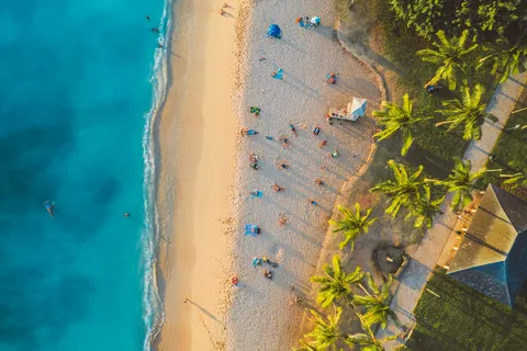 Aerial Coastline 4K Wallpaper · aerial · 3840×2558
