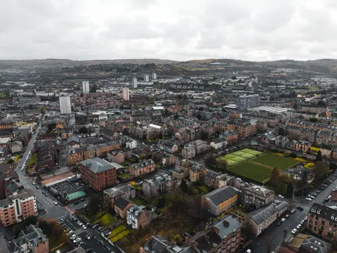 Aerial City 4K Wallpaper · aerial · 3840×2880