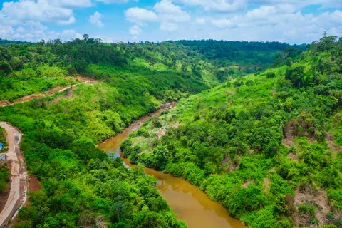 Aerial River 4K Wallpaper · aerial · 3840×2560