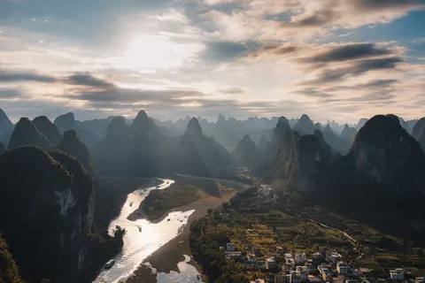Aerial River 4K Wallpaper · aerial · 3840×2560
