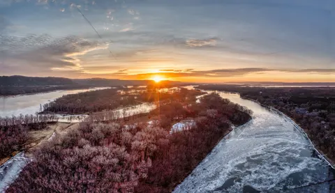 Aerial River 4K Wallpaper · aerial · 3840×2217