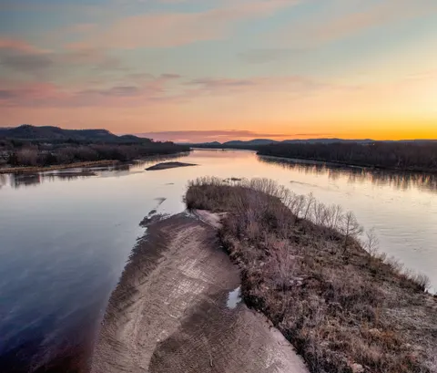 Aerial River 4K Wallpaper · aerial · 3840×3273