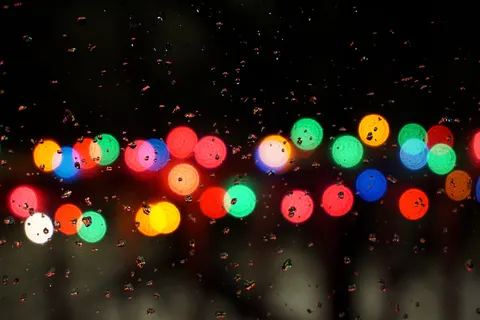 خلفية أضواء بوكيه بدقة 4K · abstract · 3840×2560