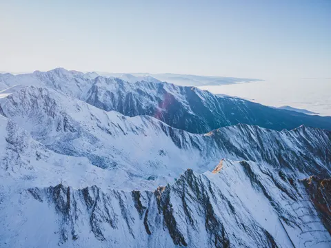 Winter Mountains 4K Wallpaper · winter · 3840×2880
