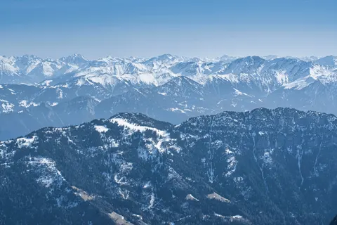 Winter Mountains 4K Wallpaper · winter · 3840×2561