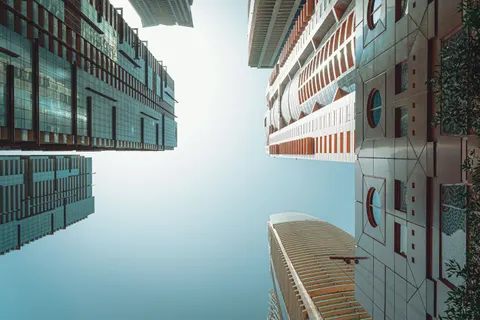 두바이 스카이라인 4K 배경화면 · city · 3840×2560