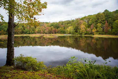 Autumn Lake 4K Wallpaper · autumn · 3840×2560
