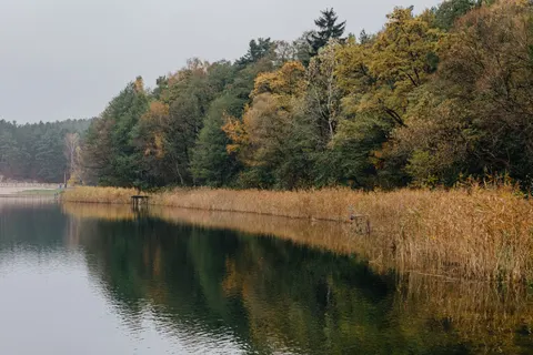 Autumn Lake 4K Wallpaper · autumn · 3840×2560