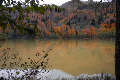 Autumn Lake 4K Wallpaper · autumn · 3840×2560