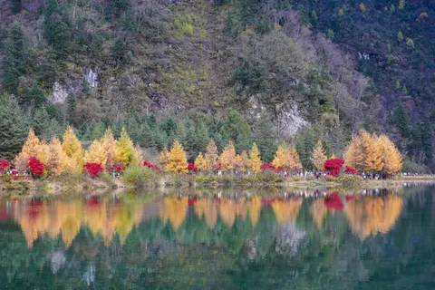 Autumn Lake 4K Wallpaper · autumn · 3840×2560